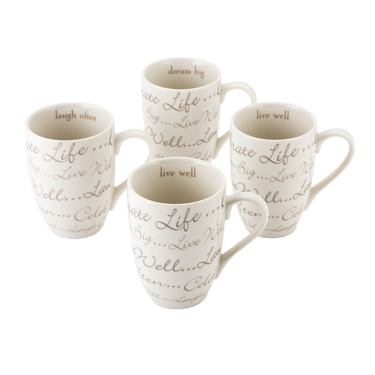 Celebration Set of 4 Mugs