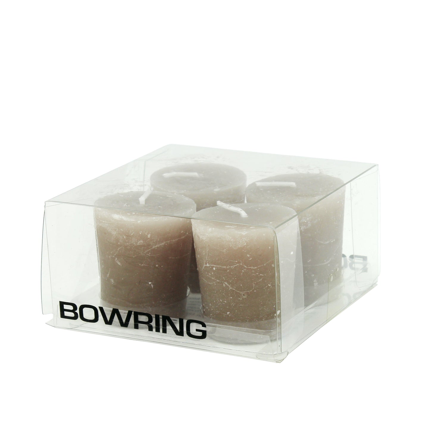 Votive Candles Set of 4 Stone