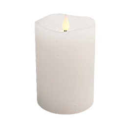 Flameless LED Candle White 3"Dia. X 4"H