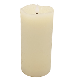 Flameless LED Candle Ivory 4"Dia. X 7"H