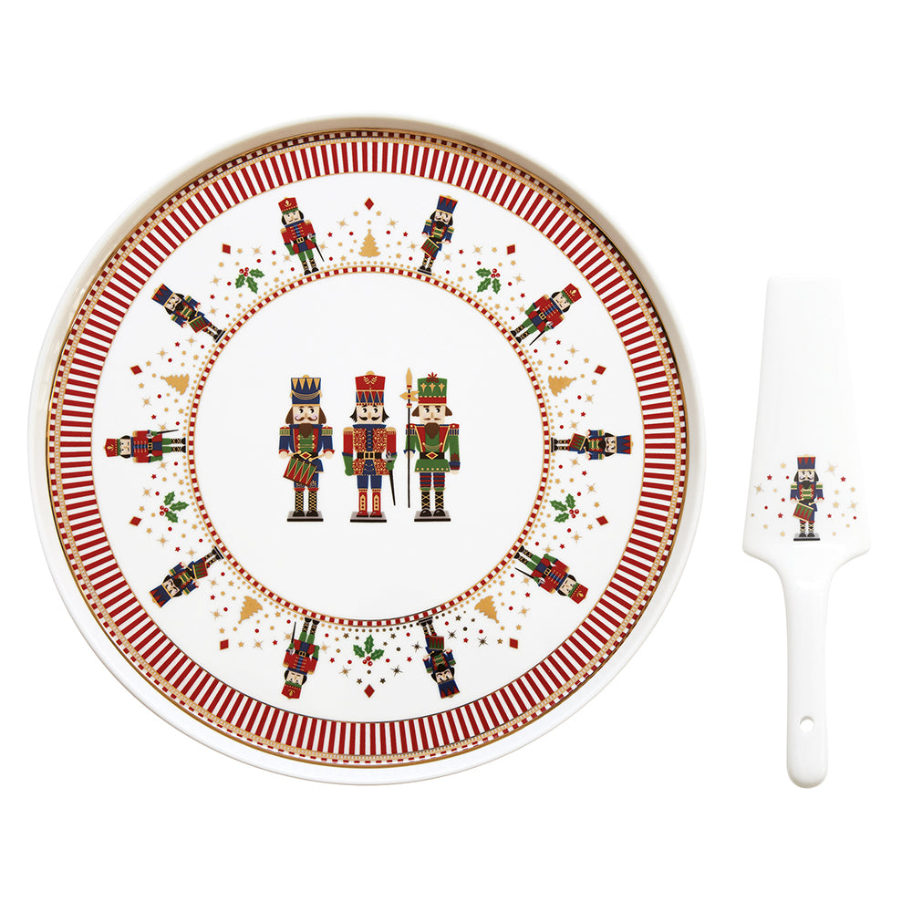 Nutcracker 32cm (12.6in) Cake Plate with Server
