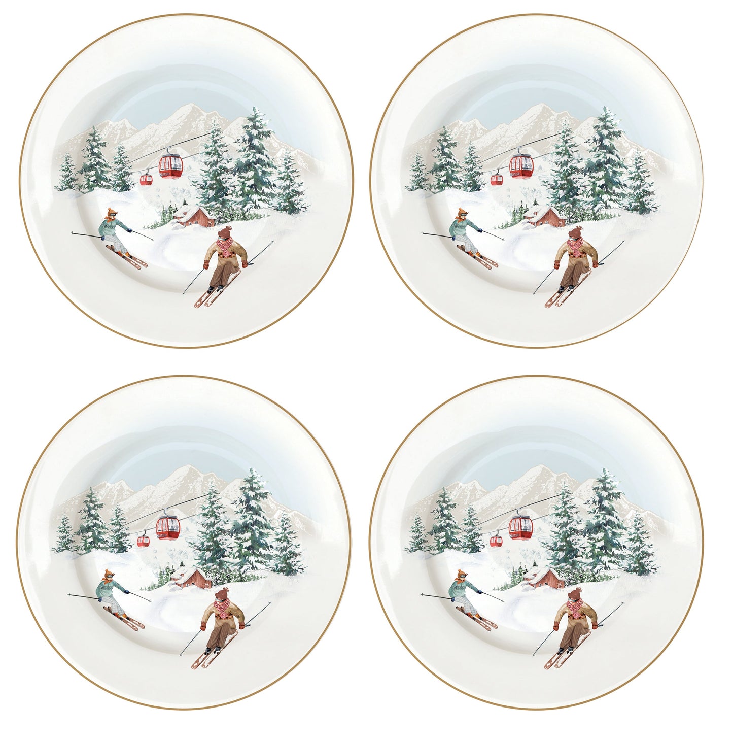 Chalet 19cm (7.5in) Dessert Plates Set of 4