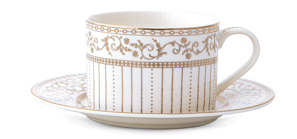 POZZI Golden 220ml (7.4oz) Cup & Saucer
