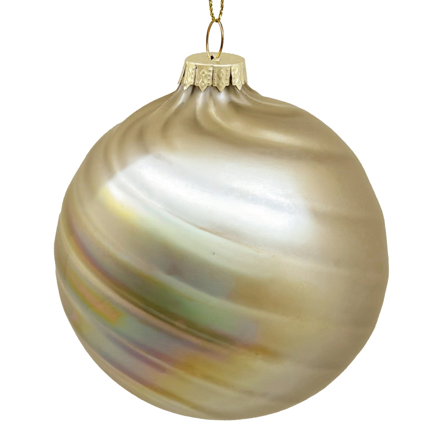 10cm Diana French Vanilla Ball Ornament