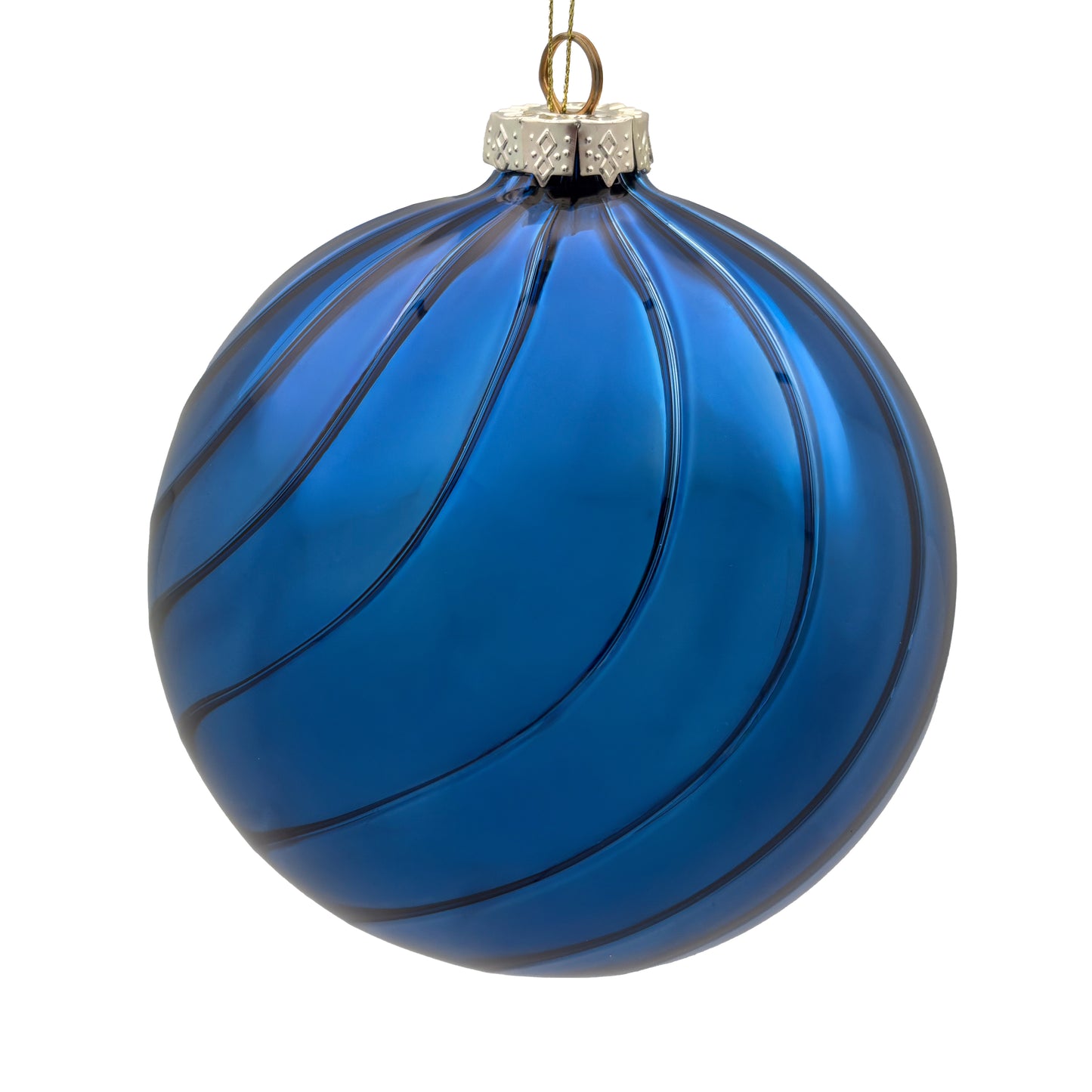 10cm Eden Midnight Blue Ball Ornament