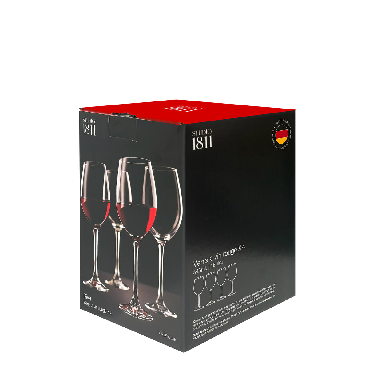 Riva Red Wine Goblet 545ml (18.4oz) Set of 4