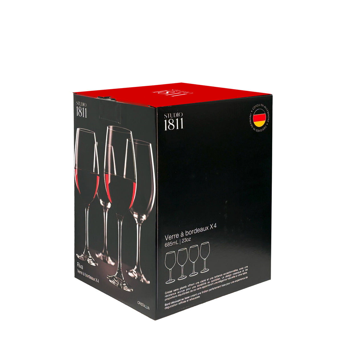 Riva Bordeaux Goblet 685ml (23oz) Set of 4