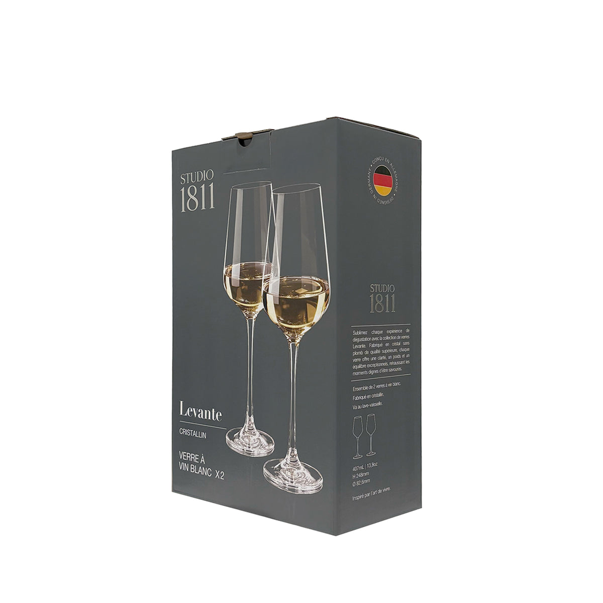 Levante White Wine Goblet 407ml (13.8oz) Set of 2