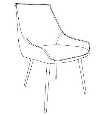 Idalia Dining Chair, Umber