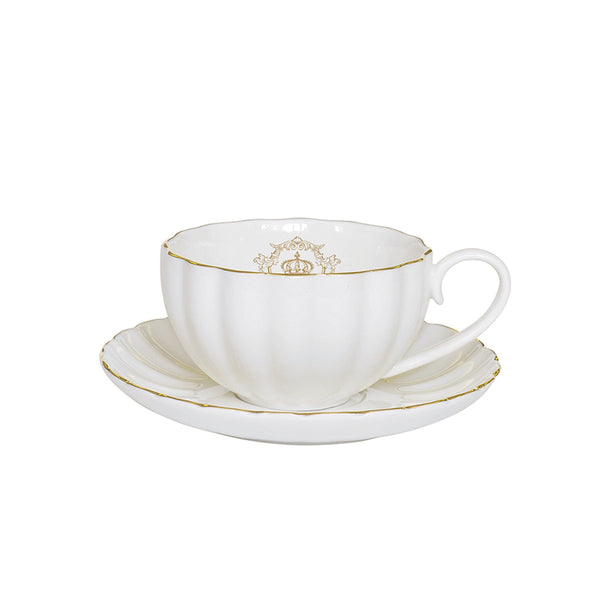 Royale White Cup & Saucer