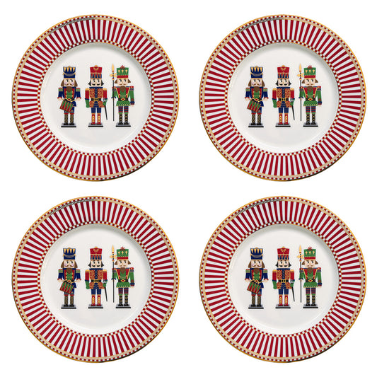 Nutcracker 19cm (7.5in) Set of 4 Dessert Plates