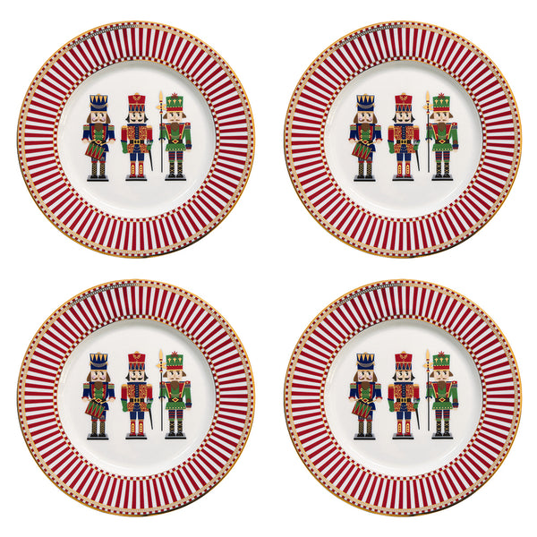 Nutcracker 19cm (7.5in) Set of 4 Dessert Plates