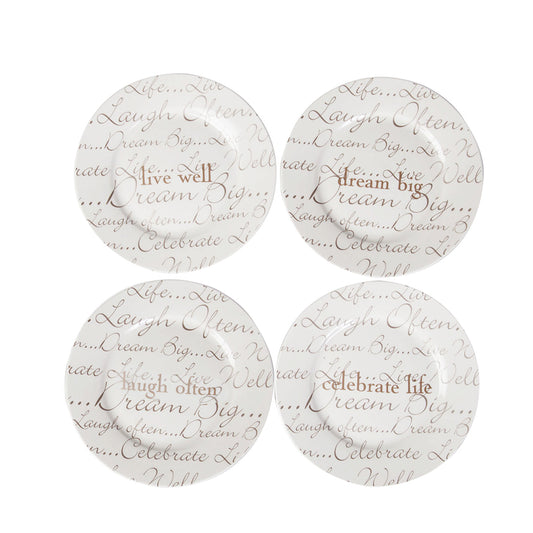 Celebration Set of 4 Dessert Plates