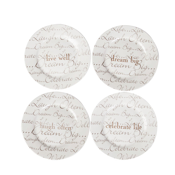 Celebration Set of 4 Dessert Plates