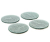 Silver Glitter Set 4 Round Coasters