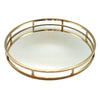 Aspen 19" Round Tray, Matte Gold
