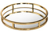 Aspen 13" Round Tray, Matte Gold