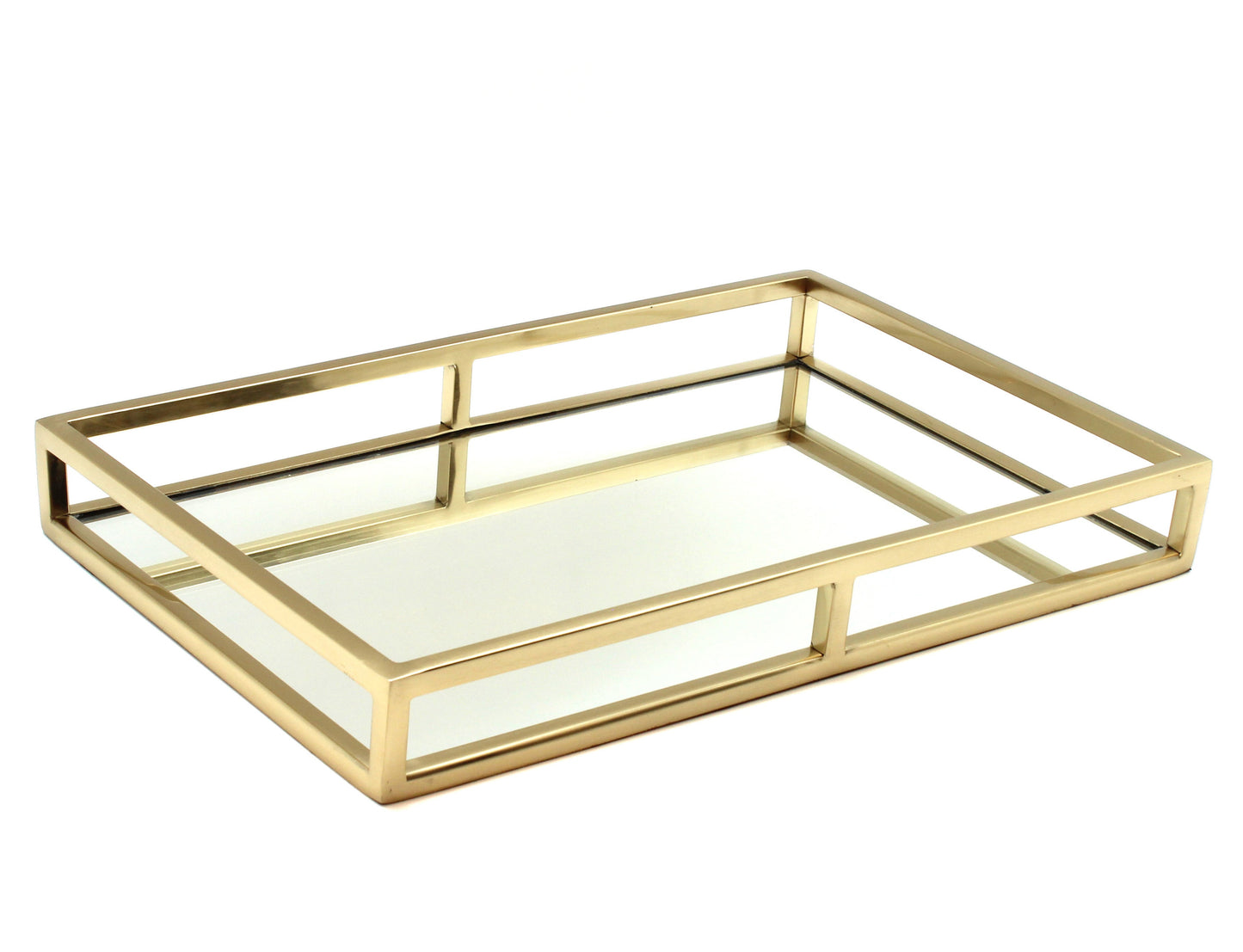 Aspen 16" x 10" Tray, Matte Gold