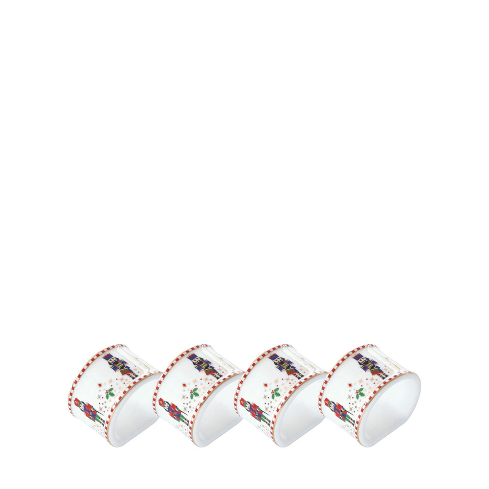 Nutcracker Set of 4 Napkin Rings
