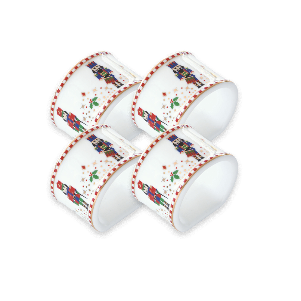 Nutcracker Set of 4 Napkin Rings