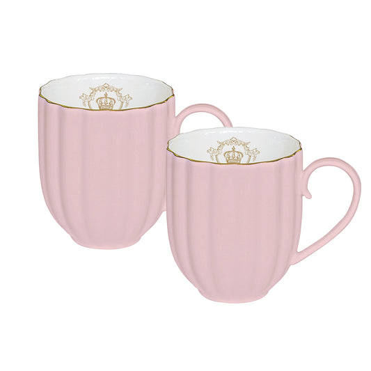 Royale Pink Set of 2 300ml Mugs