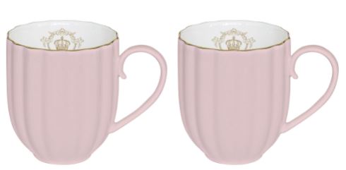 Royale Set of 2 300ml Pink Mugs