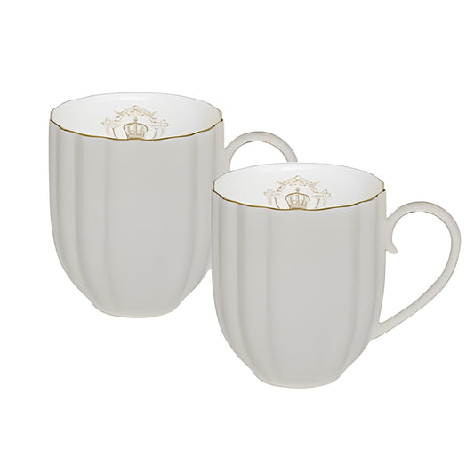 Royale Grey Set of 2 300ml Mugs