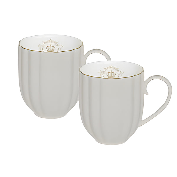 Royale Grey Set of 2 300ml Mugs