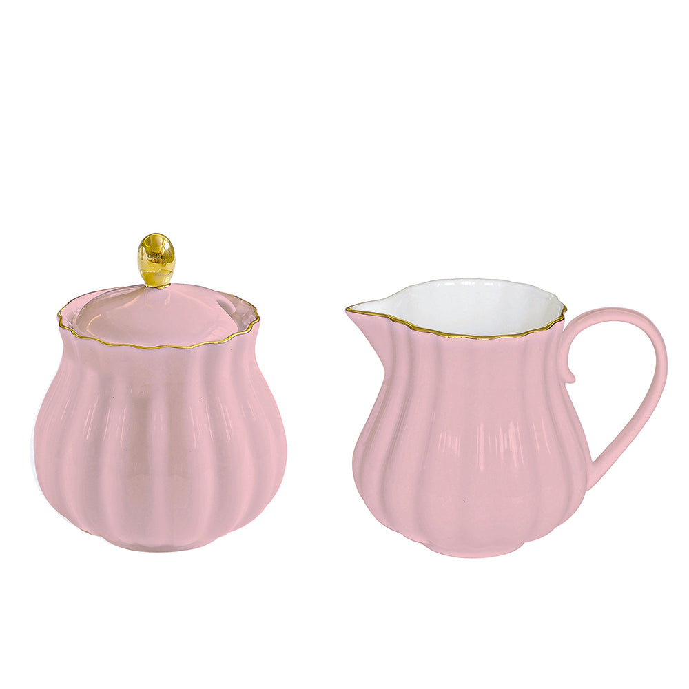 Royale Pink Creamer & Sugar Set