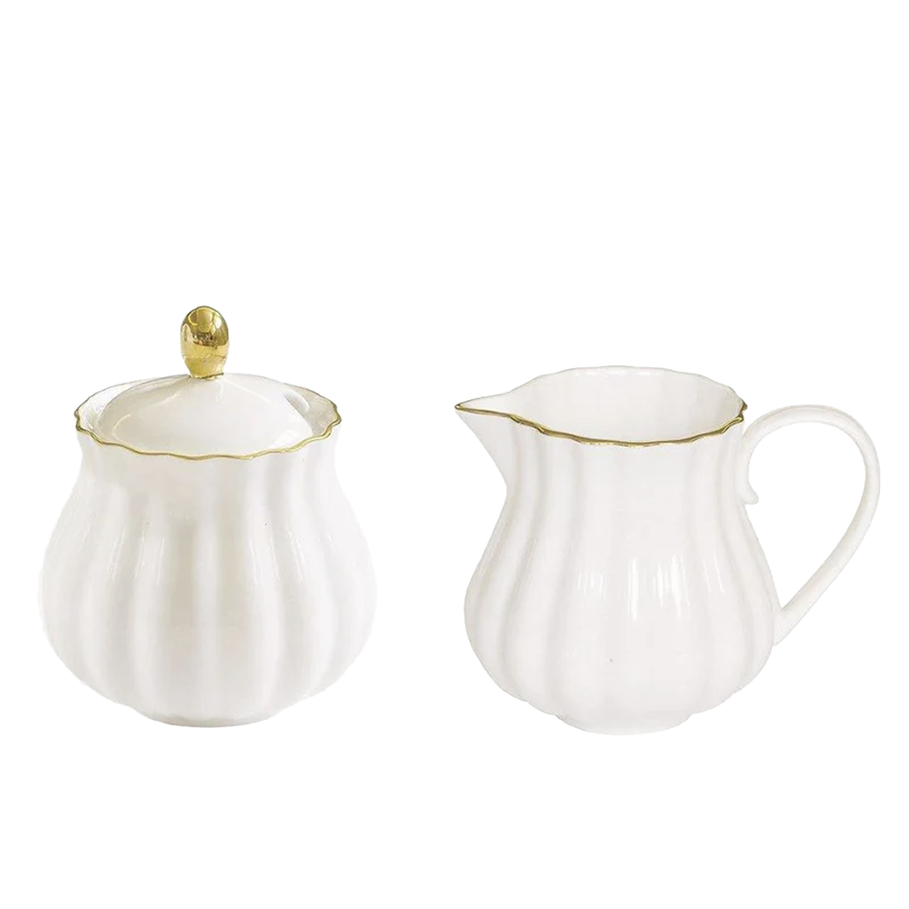 Royale White Creamer & Sugar Set
