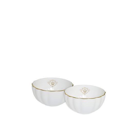 Royale White Set of 2 Bowls 12cm