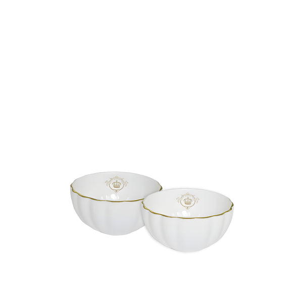Royale White Set of 2 Bowls 12cm