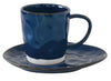 Interiors 120ml Espresso Cup & saucer, Blue