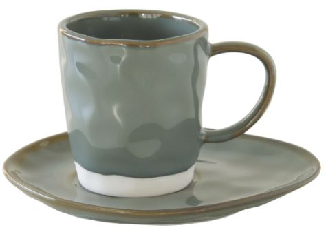 Interiors 120ml Espresso Cup & saucer, Celadon