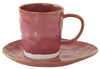 Interiors 120ml Espresso Cup & saucer, Burgundy
