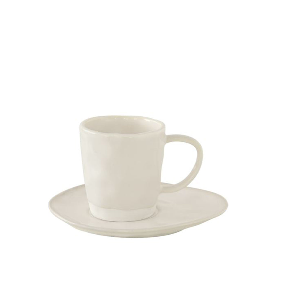 Interiors 120ml Espresso Cup & saucer, White