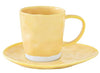 Interiors 120ml Espresso Cup & saucer, Yellow