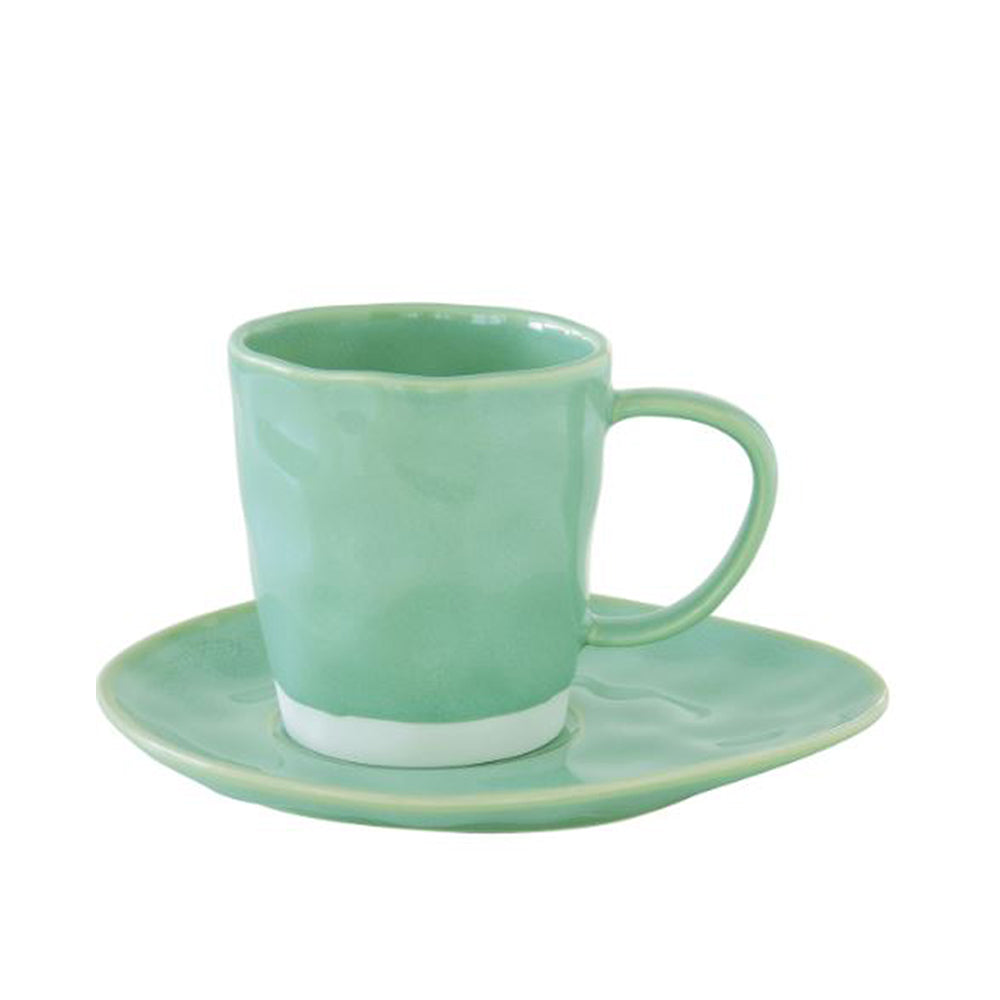 Interiors 250ml Cup & saucer, Aqua