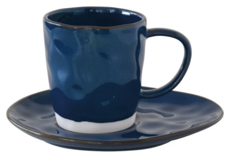 Interiors 250ml Cup & saucer, Blue