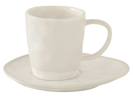 Interiors 250ml Cup & saucer, White