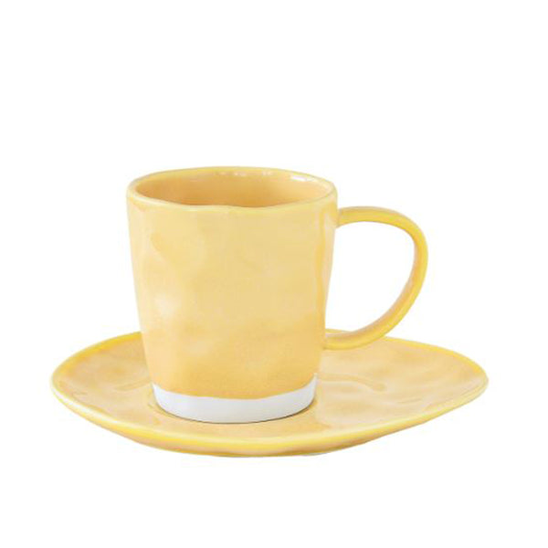 Interiors 250ml Cup & saucer, Yellow
