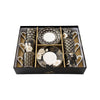 Art Deco & Flowers Set of 6 100ml Espresso Cup & Saucers