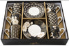 Art Deco & Flowers Set of 6 100ml Espresso Cup & Saucers