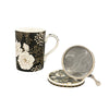 Art & Deco 350ml Mug with Lid & Metal Infuser