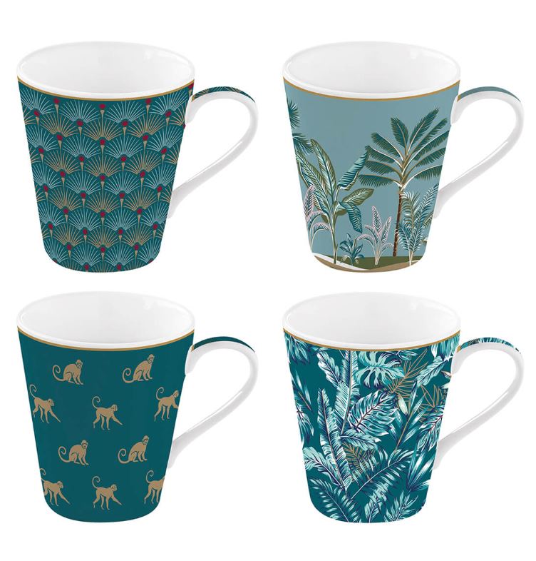 Atmosphere Jungle 300ml Mugs Set of 4