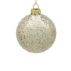 10cm Iced Champagne Ornament