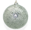 15cm Iced Silver Ornament