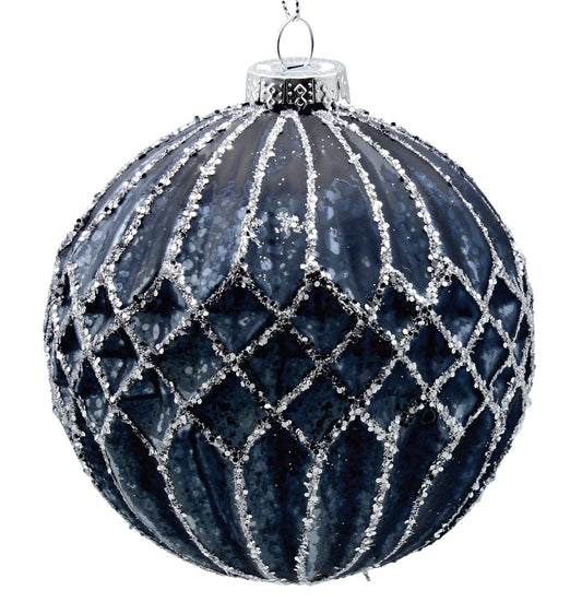 10cm Blue Ornament