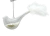 11cm Bird Ornament with White Feather