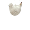 9cm Antiqued Champagne Bird Ornament